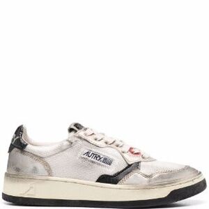 AUTRY BRAND DESIGNER VINTAGE LOW-TOP DISTRESSED SNEAKERS
